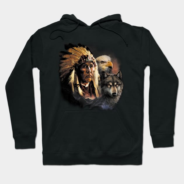 The Wolf Tribes Hoodie by KA Creative Design
